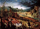 Pieter the Elder Bruegel The Return of the Herd painting